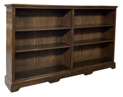 Lot 37 - A large early 20th century mahogany bookcase,...