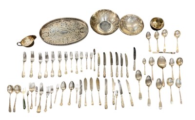 Lot 1080 - A quantity of silver plated items including...