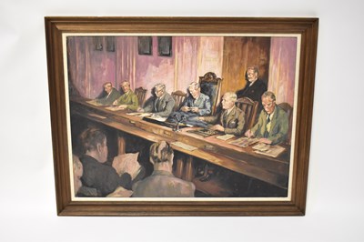 Lot 374 - JOHN L. THIRTLE FRSA (1899-1982); oil on board,...