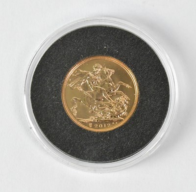 Lot 719 - An Elizabeth II proof full sovereign, 2017,...