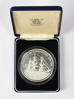 Lot 650 - A silver proof commemorative $50 coin,...