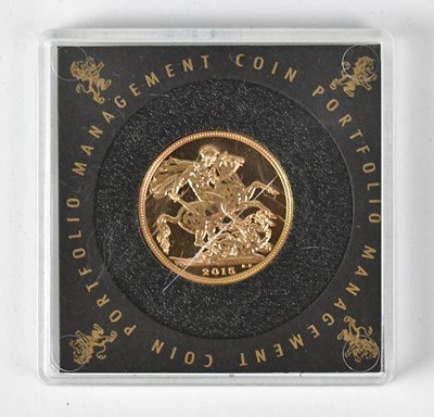 Lot 717 - An Elizabeth II full sovereign, 2015, George...