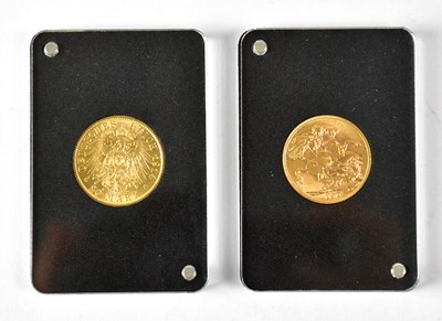 Lot 692 - The King and The Kaiser Gold coins of 1914,...