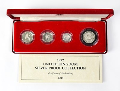 Lot 606 - The 1992 UK Silver Proof Coin Collection...