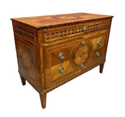 Lot 142A - A late 18th century North Italian walnut,...