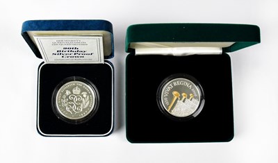 Lot 608 - A 2006 silver proof Piedfort commemorative...