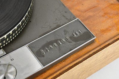 Lot 1009 - GARRARD; a 401 turntable, with an...