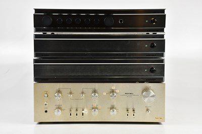 Lot 1045 - Four amplifiers comprising of Rottel RA-1212,...