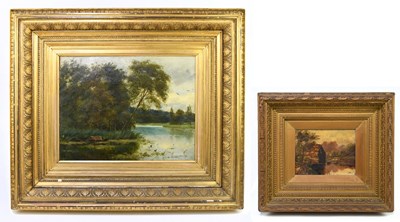 Lot 375 - JY CANNINGTON; a late 19th century oil on...