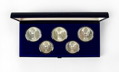 Lot 628 - MOSCOW OLYMPIAD XXII; a set of five...