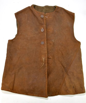 Lot 324 - A WWII period leather jerkin.