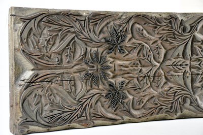 Lot 65 - WILLIAM MORRIS; a pine printing block for a...