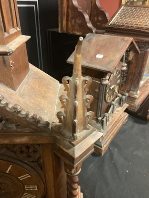 Lot 1226 - A Victorian Black Forest Gothic Revival mantel...