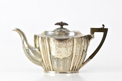 Lot 508 - A 19th century hallmarked silver teapot,...