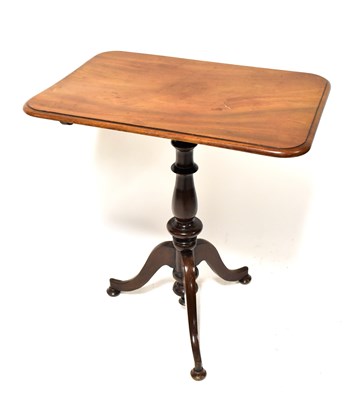 Lot 13 - A 19th century mahogany rectangular tilt-top...