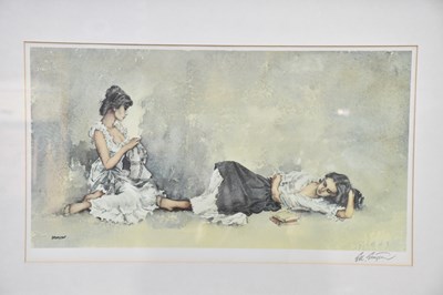 Lot 798 - FRANCIS BOXALL; colour print, ‘Solitaire’,...