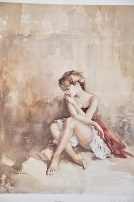 Lot 798 - FRANCIS BOXALL; colour print, ‘Solitaire’,...