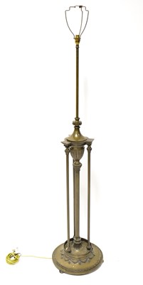 Lot 161 - A 19th century telescopic standard lamp of...