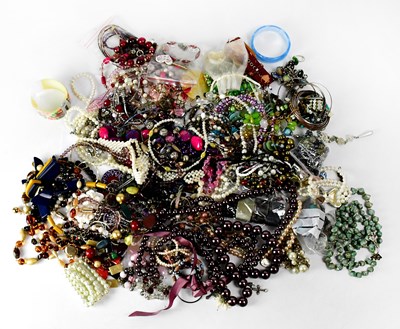 Lot 813 - A quantity of costume jewellery, mainly beaded...