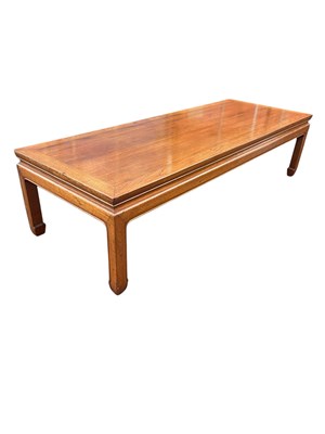 Lot 47 - A Chinese rosewood low coffee table, length...