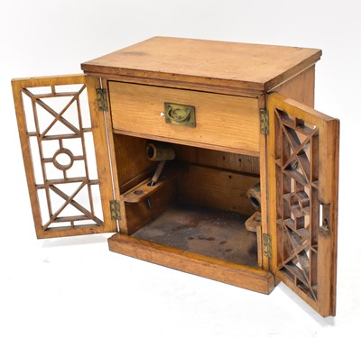 Lot 301 - An early 20th century smoker's cabinet with...