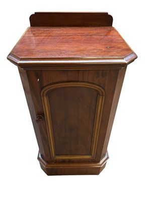 Lot 300 - A Victorian mahogany pot cupboard, height 85cm,...