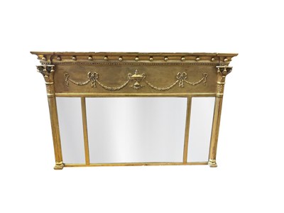 Lot 129 - A 19th century gilt framed overmantel...