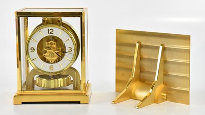 Lot 1219 - JAEGER-LECOULTRE; an Atmos clock, the dial set...