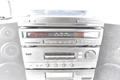 Lot 436 - An AIWA music tower system comprising stereo...