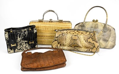 Lot 711 - Five vintage handbags including a Cape Cobra...