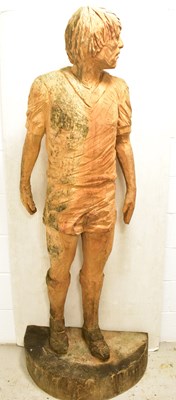 Lot 144 - SIMON O' ROURKE; a chainsaw carved statue of...