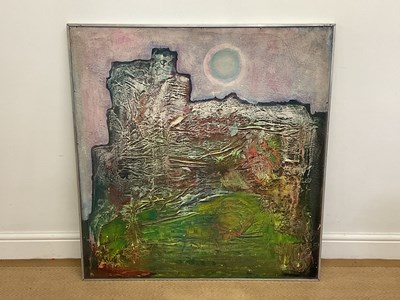 Lot 278 - UNATTRIBUTED: mixed media abstract on board,...