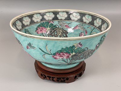 Lot 256 - A modern Chinese bowl decorated inside and out...