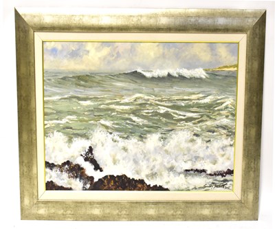 Lot 377 - STEPHEN TOWNLEY BASSETT; oil on board, 'East...