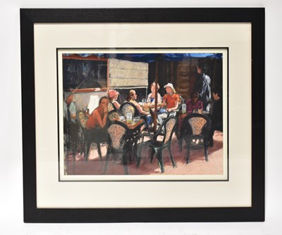 Lot 403 - CHARLES VAN MERWE (20th century); pastel,...