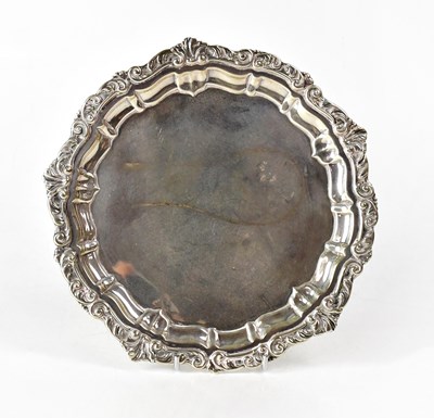 Lot 528 - JOSEPH GLOSTER LTD; a George V silver salver,...