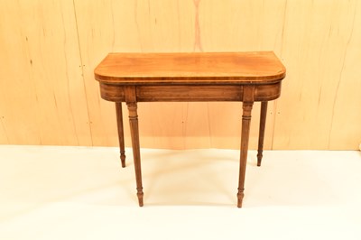 Lot 14 - A 19th century mahogany card table, with...