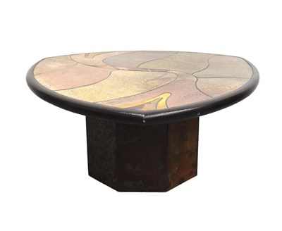 Lot 17 - PAUL KINGMA; a contemporary stone table, with...