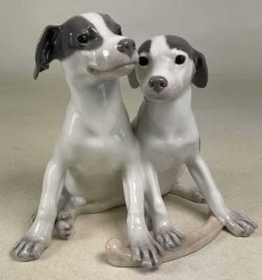 Lot 130 - ROYAL COPENHAGEN; figure group of hound...