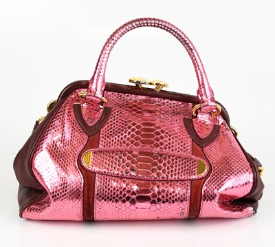 Lot 704 - MARC JACOBS; a Little Stam python snakeskin...