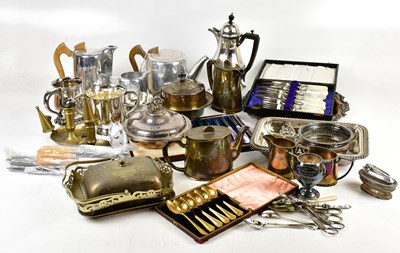 Lot 738 - A collection of 19th century and later silver...