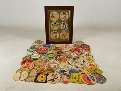 Lot 23 - A large collection of vintage beer mats,...