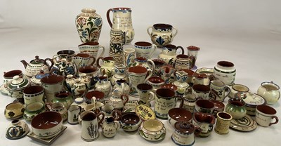 Lot 162 - A large collection of assorted Devon mottoware...