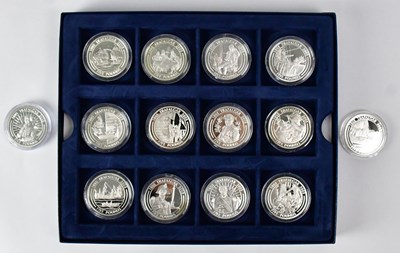 Lot 660 - Twenty-two commemorative silver £5 coins, 'The...