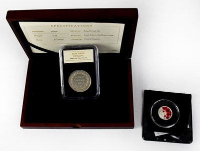 Lot 589 - A silver proof £1 coin, 'Remembrance Day 2019',...