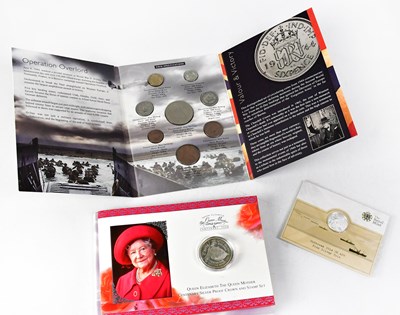 Lot 561 - A WWII 1944 D-Day commemorative coin pack,...