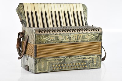 Lot 1035 - PIETRO; a twenty-four key piano accordion.