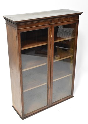 Lot 102 - A reproduction mahogany glazed cabinet, with...