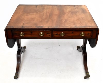 Lot 2725 - A Regency mahogany and rosewood crossbanded...