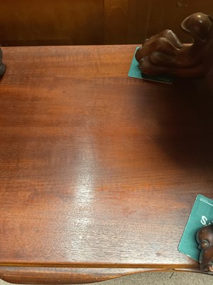 Lot 4 - A mid century teak dining suite comprising...